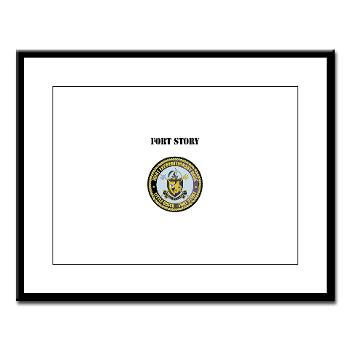FStory - M01 - 02 - Fort Story with Text - Large Framed Print
