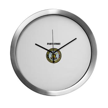 FStory - M01 - 03 - Fort Story with Text - Modern Wall Clock