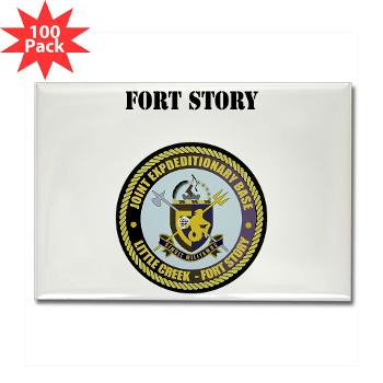 FStory - M01 - 01 - Fort Story with Text - Rectangle Magnet (100 pack)
