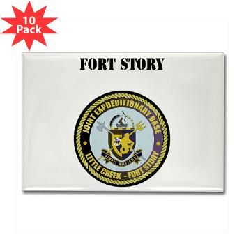 FStory - M01 - 01 - Fort Story with Text - Rectangle Magnet (10 pack)