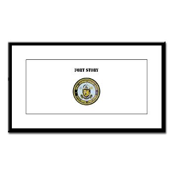 FStory - M01 - 02 - Fort Story with Text - Small Framed Print