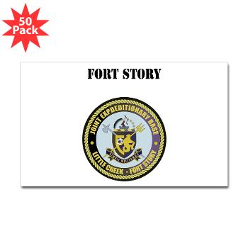 FStory - M01 - 01 - Fort Story with Text - Sticker (Rectangle 50 pk)