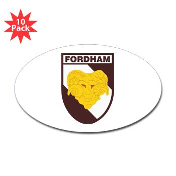 FU - M01 - 01 - SSI - ROTC - Fordham University - Sticker (Oval 10 pk)