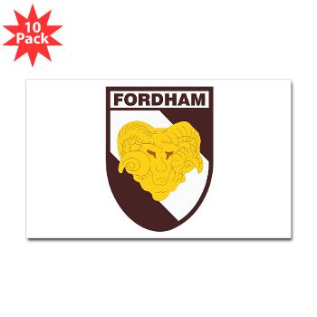 FU - M01 - 01 - SSI - ROTC - Fordham University - Sticker (Rectangle 10 pk)