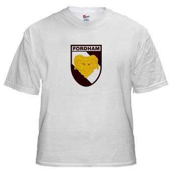 FU - A01 - 04 - SSI - ROTC - Fordham University - White t-Shirt