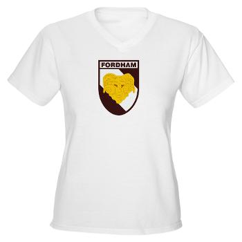 FU - A01 - 04 - SSI - ROTC - Fordham University - Women's V-Neck T-Shirt