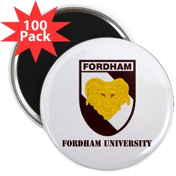 FU - M01 - 01 - SSI - ROTC - Fordham University with Text - 2.25" Magnet (100 pack)