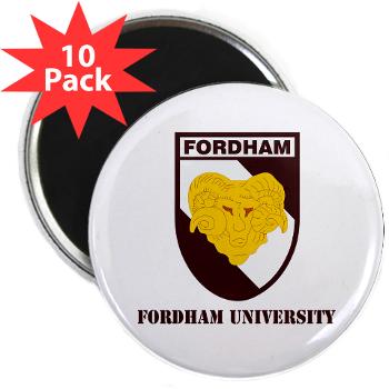 FU - M01 - 01 - SSI - ROTC - Fordham University with Text - 2.25" Magnet (10 pack)
