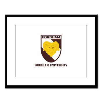 FU - M01 - 02 - SSI - ROTC - Fordham University with Text - Large Framed Print