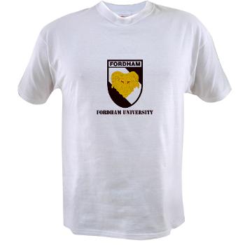 FU - A01 - 04 - SSI - ROTC - Fordham University with Text - Value T-shirt