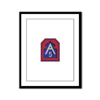 FUSA - M01 - 02 - Fifth United States Army - Framed Panel Print - Click Image to Close