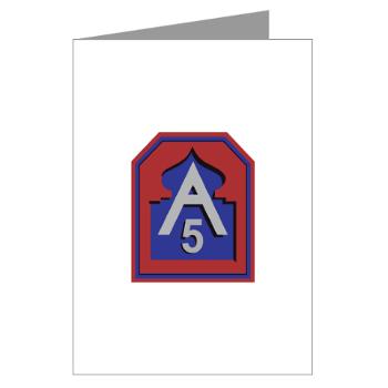 FUSA - M01 - 02 - Fifth United States Army - Greeting Cards (Pk of 10)