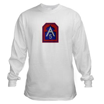 FUSA - A01 - 03 - Fifth United States Army - Long Sleeve T-Shirt - Click Image to Close