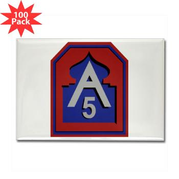 FUSA - M01 - 01 - Fifth United States Army - Rectangle Magnet (100 pack) - Click Image to Close