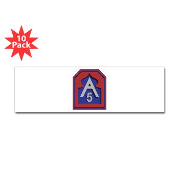 FUSA - M01 - 01 - Fifth United States Army - Sticker (Bumper 10 pk) - Click Image to Close