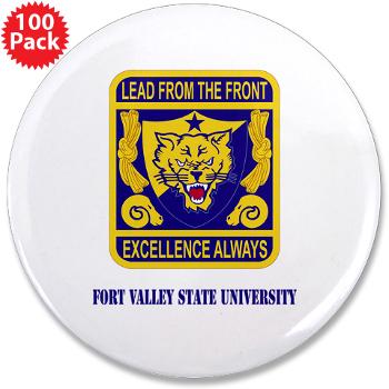 FVSU - M01 - 01 - Fort Valley State University with Text - 3.5" Button (100 pack)