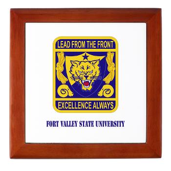 FVSU - M01 - 03 - Fort Valley State University with Text - Keepsake Box - Click Image to Close