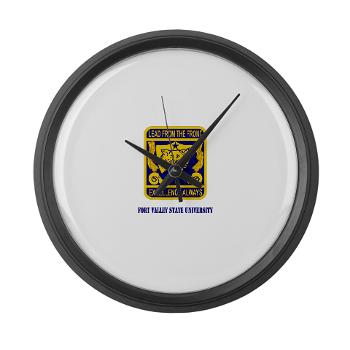 FVSU - M01 - 03 - Fort Valley State University with Text - Large Wall Clock