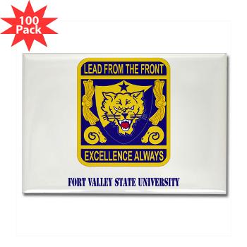 FVSU - M01 - 01 - Fort Valley State University with Text - Rectangle Magnet (100 pack)