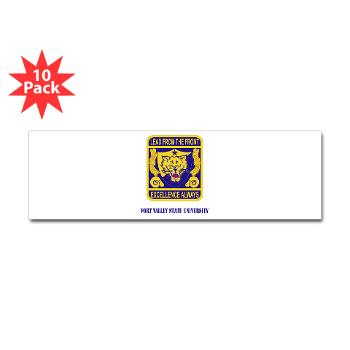 FVSU - M01 - 01 - Fort Valley State University with Text - Sticker (Bumper 10 pk) - Click Image to Close