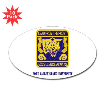 FVSU - M01 - 01 - Fort Valley State University with Text - Sticker (Oval 10 pk) - Click Image to Close