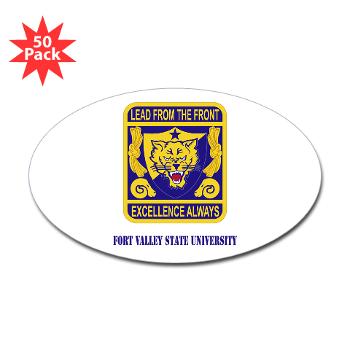 FVSU - M01 - 01 - Fort Valley State University with Text - Sticker (Oval 50 pk) - Click Image to Close