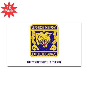 FVSU - M01 - 01 - Fort Valley State University with Text - Sticker (Rectangle 10 pk)