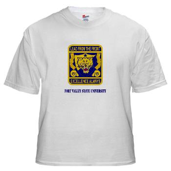FVSU - A01 - 04 - Fort Valley State University with Text - White t-Shirt