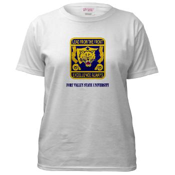 FVSU - A01 - 04 - Fort Valley State University with Text - Women's T-Shirt