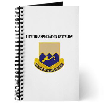 11TB - M01 - 02 - DUI - 11th Transportation Battalion with Text - Journal