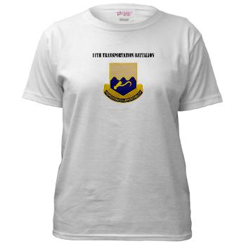 11TB - A01 - 04 - DUI - 11th Transportation Battalion with Text - Women's T-Shirt