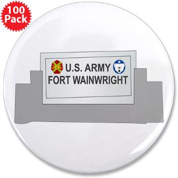 FWainwright - M01 - 01 - Fort Wainwright - 3.5" Button (100 pack)