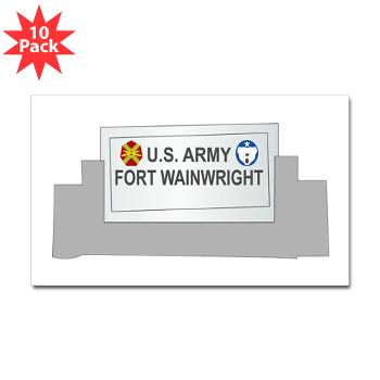 FWainwright - M01 - 01 - Fort Wainwright - Sticker (Rectangle 10 pk)