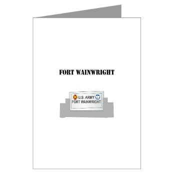 FWainwright - M01 - 02 - Fort Wainwright with Text - Greeting Cards (Pk of 10)