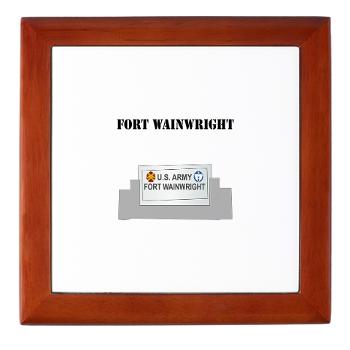 FWainwright - M01 - 03 - Fort Wainwright with Text - Keepsake Box