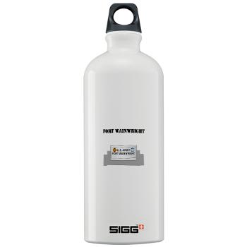 FWainwright - M01 - 03 - Fort Wainwright with Text - Sigg Water Bottle 1.0L