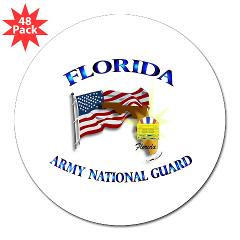 FloridaARNG - M01 - 01 - DUI - FLORIDA Army National Guard - 3" Lapel Sticker (48 pk)