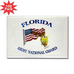 FloridaARNG - M01 - 01 - DUI - FLORIDA Army National Guard - Rectangle Magnet (100 pack)