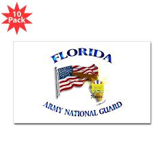FloridaARNG - M01 - 01 - DUI - FLORIDA Army National Guard - Sticker (Rectangle 10 pk)