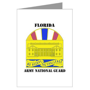 FloridaARNG - M01 - 02 - DUI - FLORIDA Army National Guard With Text - Greeting Cards (Pk of 10) - Click Image to Close