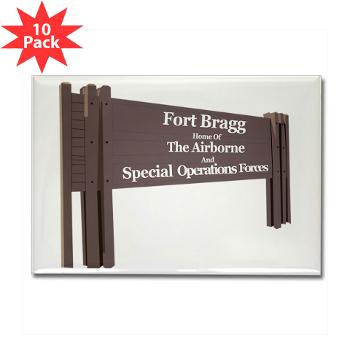 FortBragg - M01 - 01 - Fort Bragg - Rectangle Magnet (10 pack)