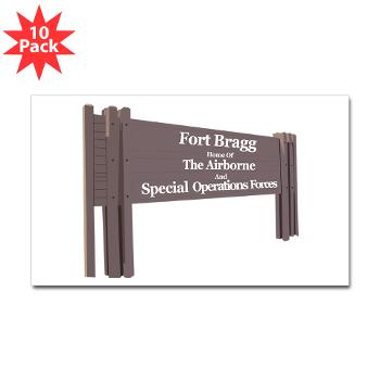 FortBragg - M01 - 01 - Fort Bragg - Sticker (Rectangle 10 pk)