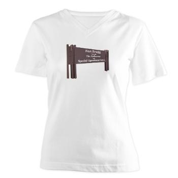 FortBragg - A01 - 04 - Fort Bragg - Women's V-Neck T-Shirt