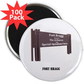 FortBragg - M01 - 01 - Fort Bragg with Text - 2.25" Magnet (100 pack)