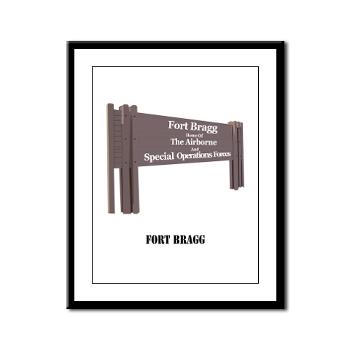 FortBragg - M01 - 02 - Fort Bragg with Text - Framed Panel Print