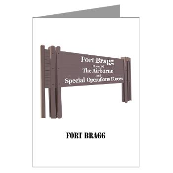 FortBragg - M01 - 02 - Fort Bragg with Text - Greeting Cards (Pk of 10)