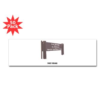 FortBragg - M01 - 01 - Fort Bragg with Text - Sticker (Bumper 50 pk)