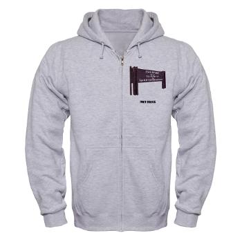 FortBragg - A01 - 03 - Fort Bragg with Text - Zip Hoodie