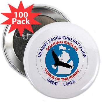 GLRB - M01 - 01 - DUI - Great lakes Recruiting Bn - 2.25" Button (100 pack) - Click Image to Close