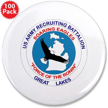 GLRB - M01 - 01 - DUI - Great lakes Recruiting Bn - 3.5" Button (100 pack) - Click Image to Close